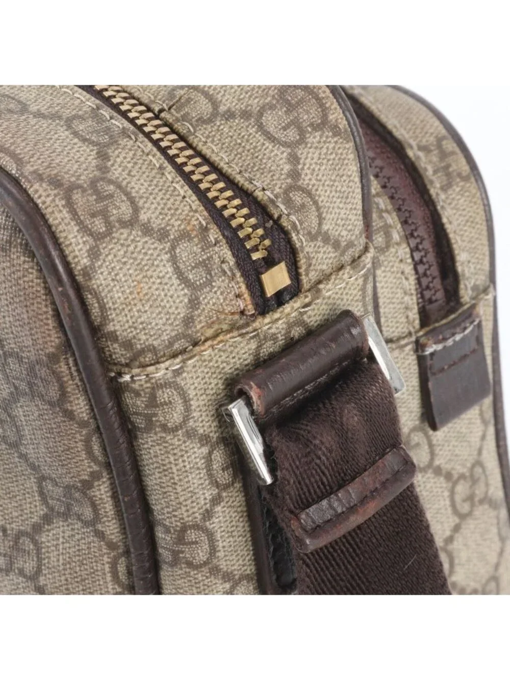 Gucci GG Supreme Leather Shoulder Bag Crossbody Messenger Business